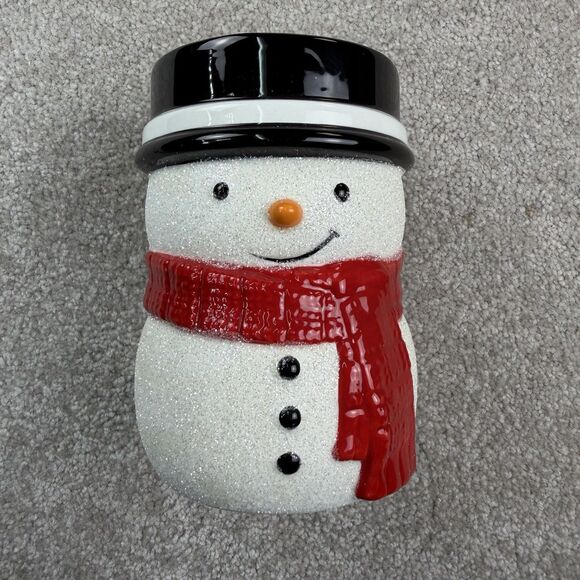 Bath & Body Works 2021 Glitter Happy Snowman Gentle Foaming Soap Holder - Picture 1 of 4